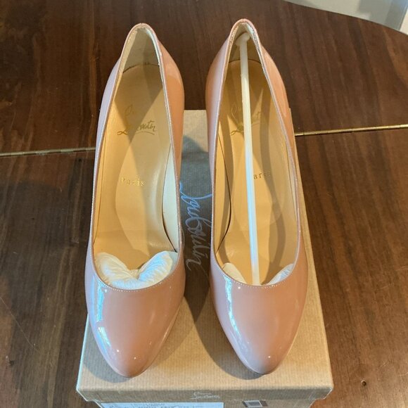 Christian Louboutin Dolly Pump 85 Blush Nude Classic Heel - Picture 3 of 9